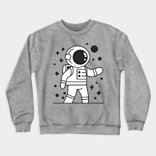 astronaut in space Crewneck Sweatshirt